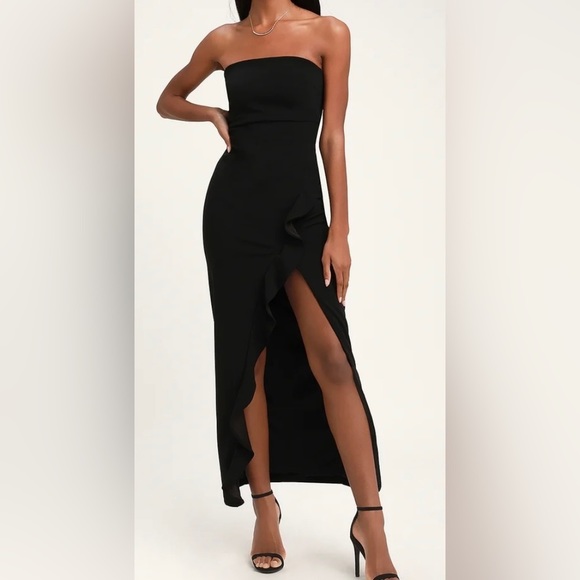 Lulus Dresses & Skirts - Lulus Women’s After Hours Strapless Ruffled Maxi Dress